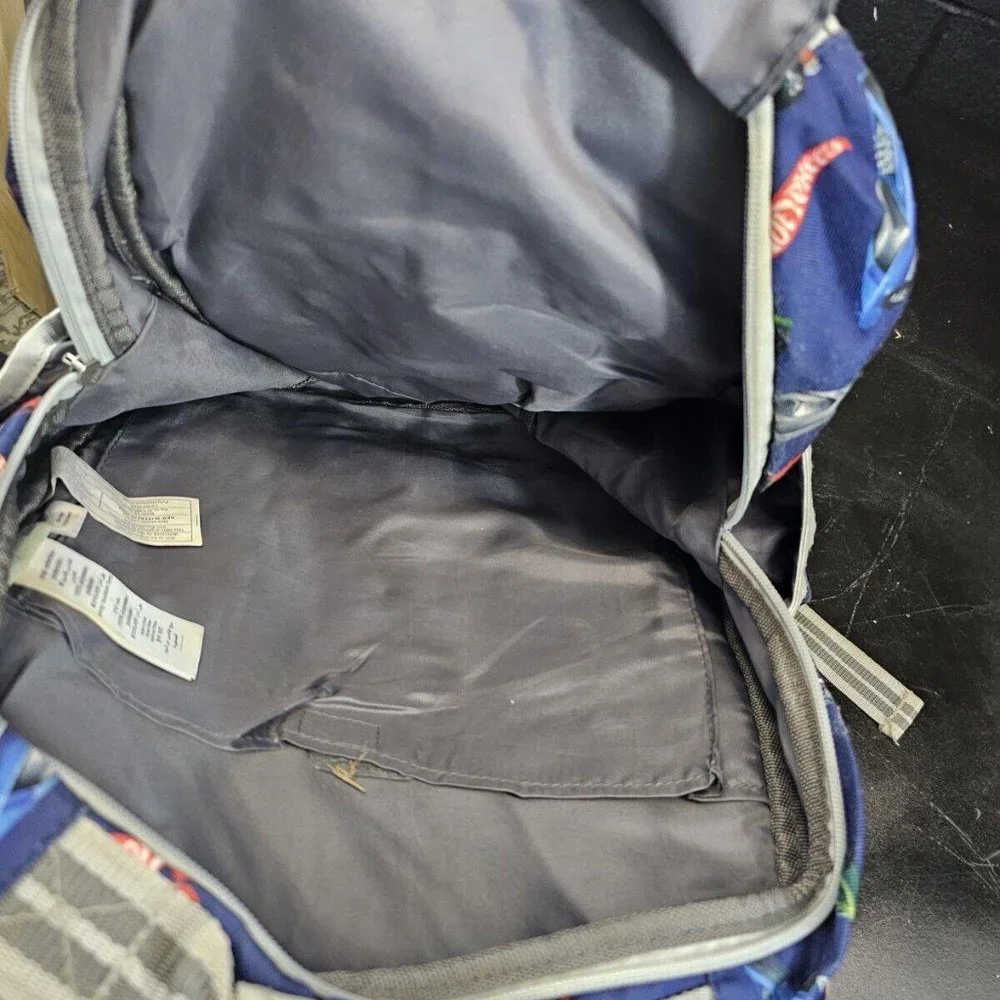 Pottery Barn Kids Mackenzie Gray Blue Hot wheels Backpack - Picture 6 of 8